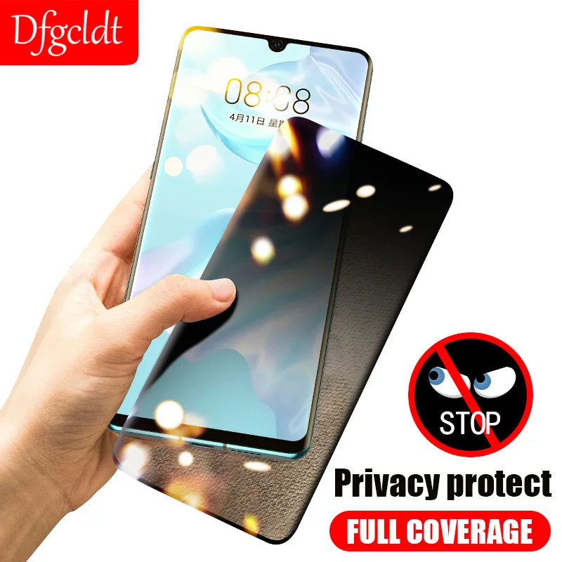 

100D Anti-spy Tempered Glass for Huawei P50 P40 P30 P20 Lite Nova 8 9 SE Y9S Screen Protector Mate 20X 40 30 20 Pro Privacy Film