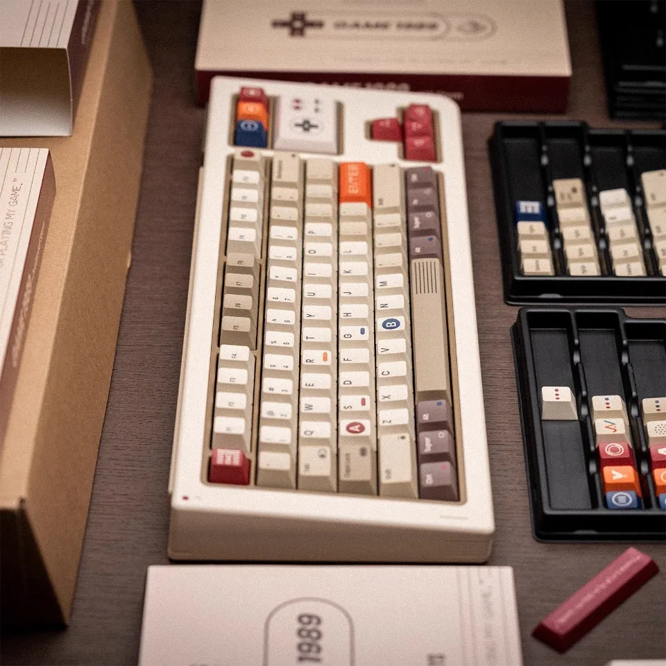 レトロなメカニカルゲームキーボードのキャップ,80のレトロ