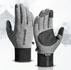 Winter Warm Riding Gloves Outdoor Sports Skiing Cold Touchscreen Padded Non-Slip Electric Motorcycle Gloves Men 1
