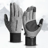 Winter Warm Riding Gloves Outdoor Sports Skiing Cold Touchscreen Padded Non-Slip Electric Motorcycle Gloves Men 1