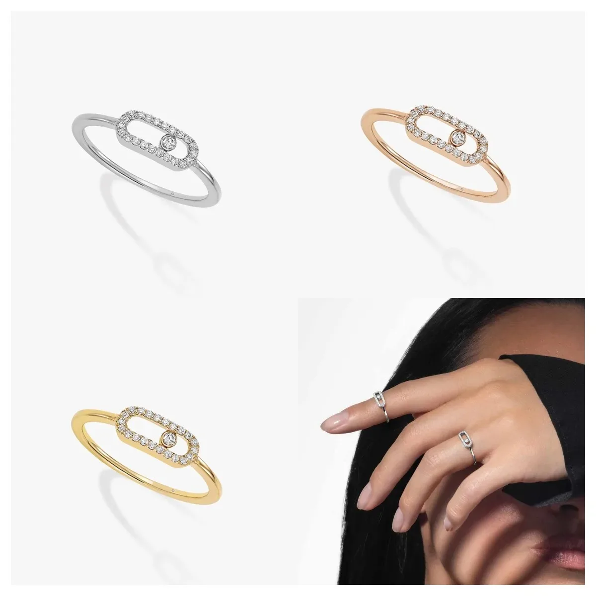 

Original Luxury Rings S925 Sterling Silver Ring with Simple and Fashion Design, High Quality Holiday Gift for Women 556565
