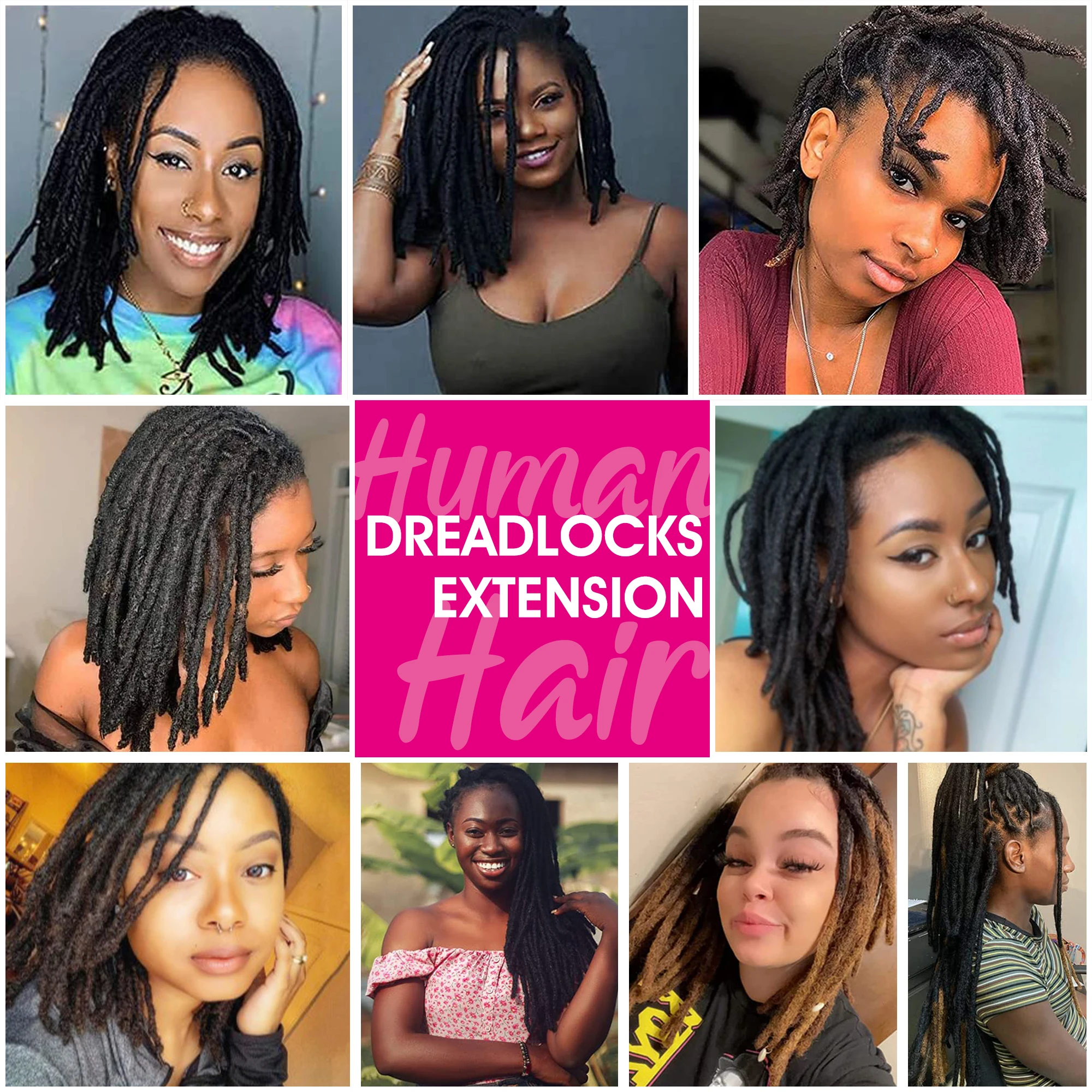 Рисунок 6 - 8 дюймов, 100% натуральные удлинители дредов