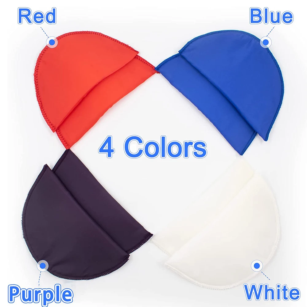 Sewing Sponge Shoulder Pad 4 Pairs Thin Shoulder Enhancer for Round Shoulders Women Blazer T-Shirt Dresses Sewing Accessories