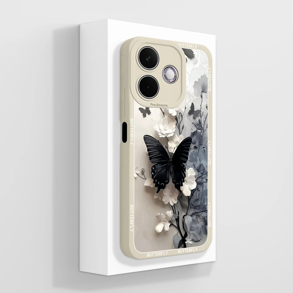 Artistic Oil Painting Flower Silicone Soft Protective Phone Case