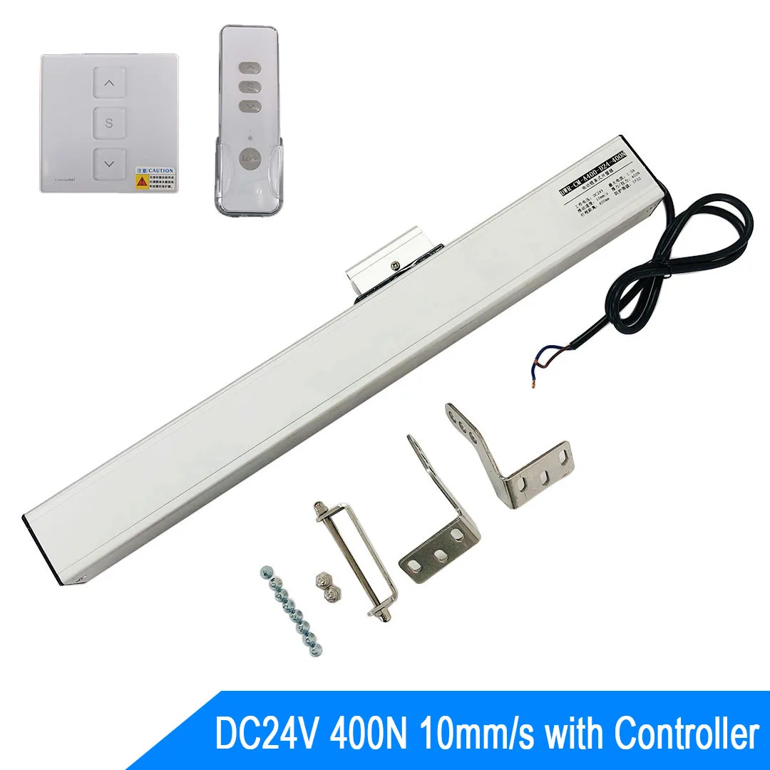 24v Electric Window Opener Set Remote Controller 10mm/s 400n Single Chain For Home Skylight