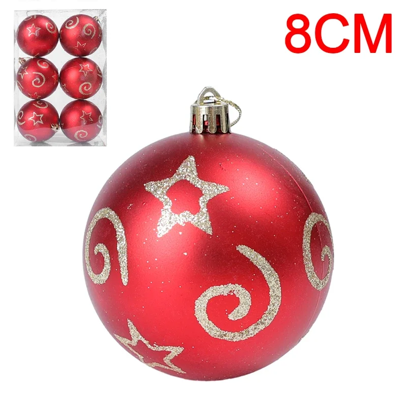 12 Palline Di Natale Da 6 Cm – Rosse E Verdi, Lucide E Opache, Con Gancio Per Albero, Ghirlande E Decorazioni