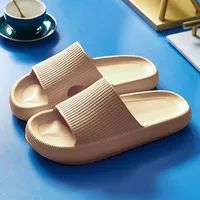 Women Thick Platform Cloud Slippers Summer Beach Eva Soft Sole Slide Sandals Leisure Men Ladies Indoor Bathroom Anti-slip Shoes - Image 6