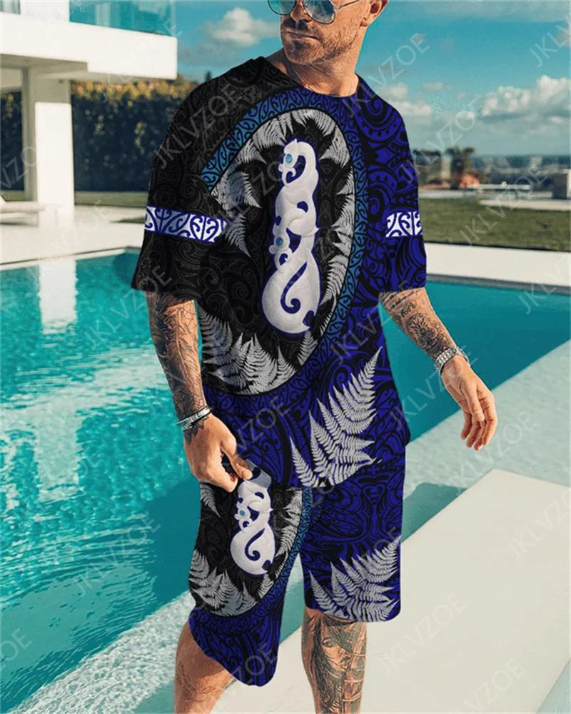 Summer Men T shirts Fashion Suit The Lion King Men Set Tracksuit For Man Oversized Clothes 3D Print T-shirt Shorts Sportswear