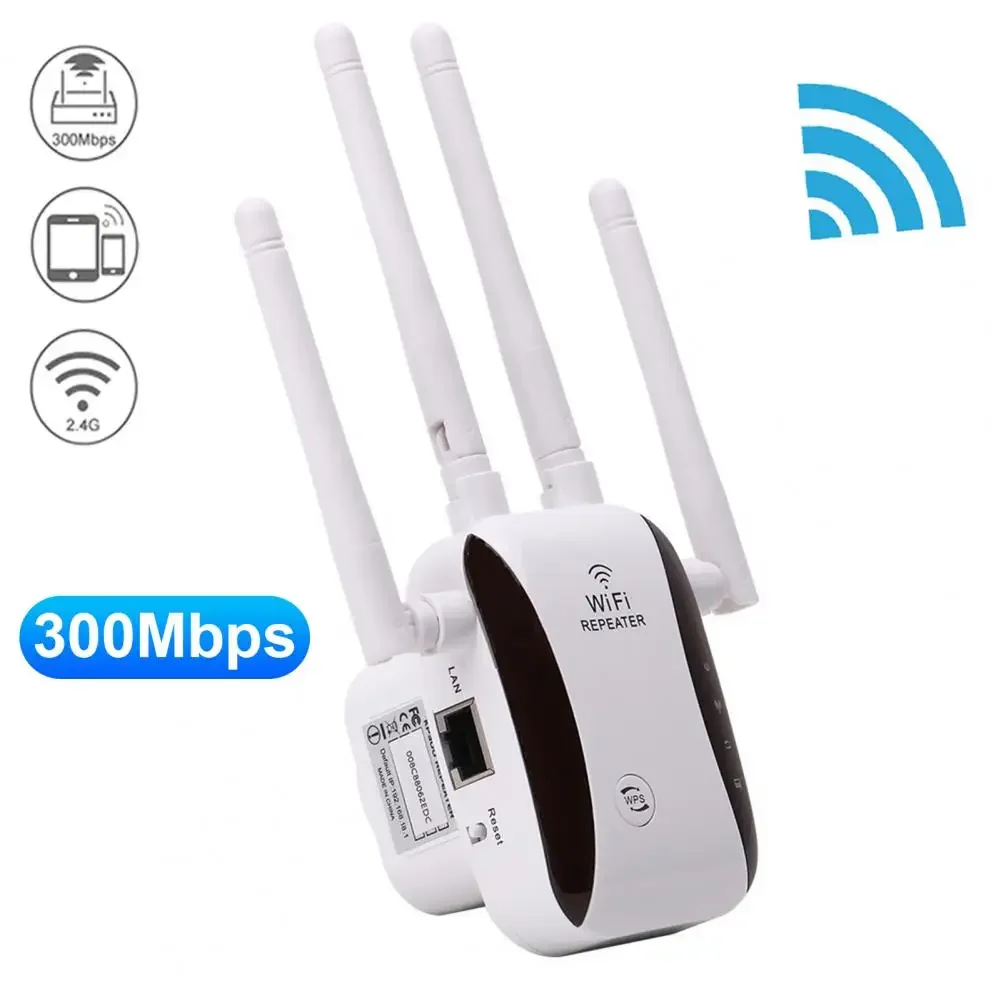 

NEW 300Mbps Wireless Router WiFi Signal 2.4G Enhancer Extender Lightweight Wireless Repeater Widely Compatible for Home Office