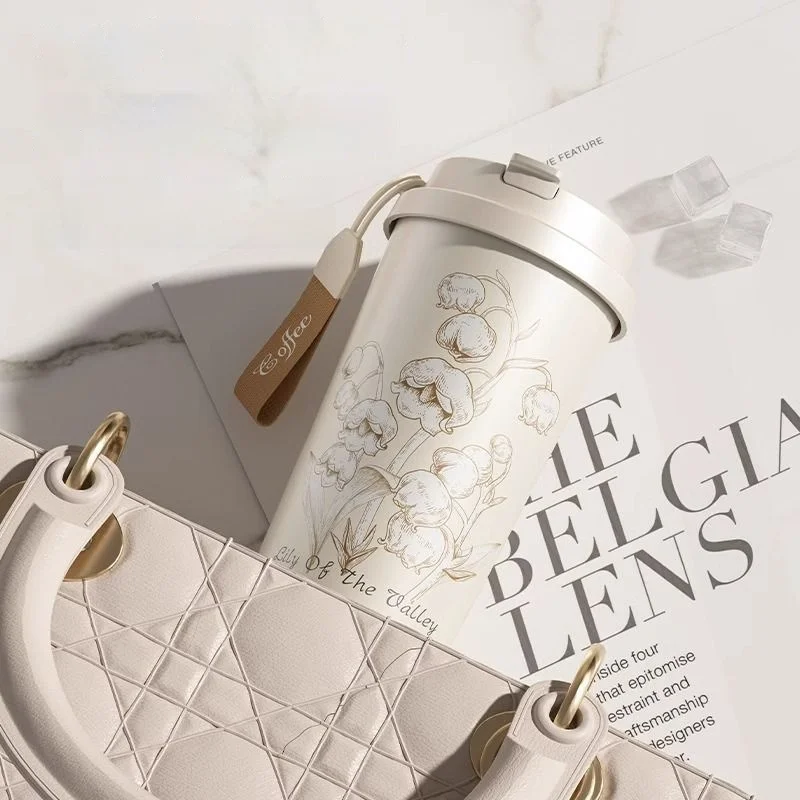 PARACITY-فنجان قهوة من الفولاذ المقاوم للصدأ ، تصم...