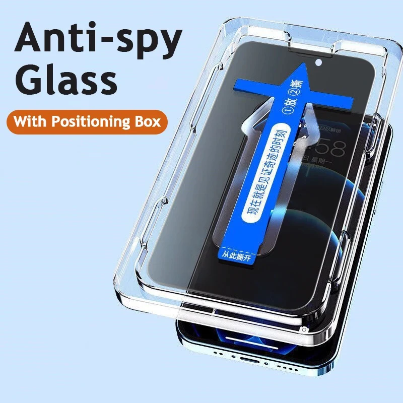 

Anti Glare Privacy Screen Protector For Huawei P30 Pro P40 P50 P60 Mate 60 40 20 50 Tempered Glass With Automatic installer Tool