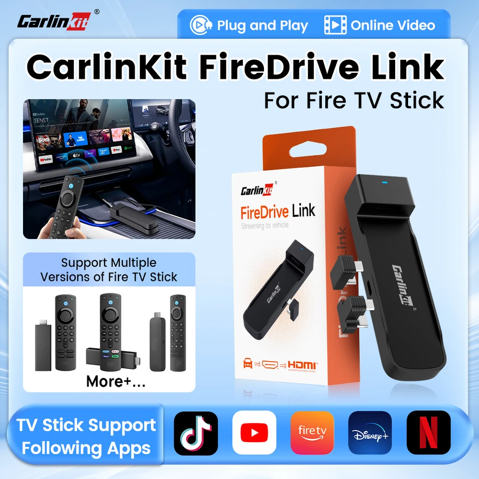 Fire TV Stick & FireDrive Link セット Amazon.com: Carlinkit FireDrive Link Pro - Stream Fire TV Stick in