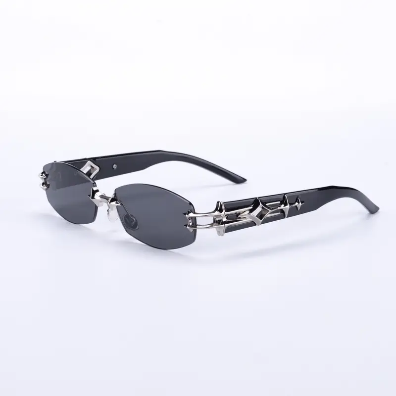 New Fashion Trend Leader World Luxury Personalized Sunglasses Men and Women Exquisite High End Temperament Frameless Sunglasses - Image 6