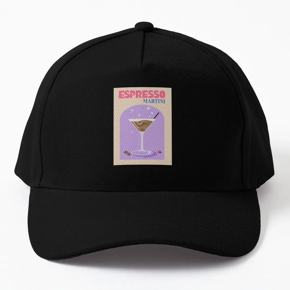 

Espresso Martini Retro Cocktail Bar Poster Baseball Cap Hats Baseball Cap Luxury Hat Bobble Hat birthday Hats For Men Women's