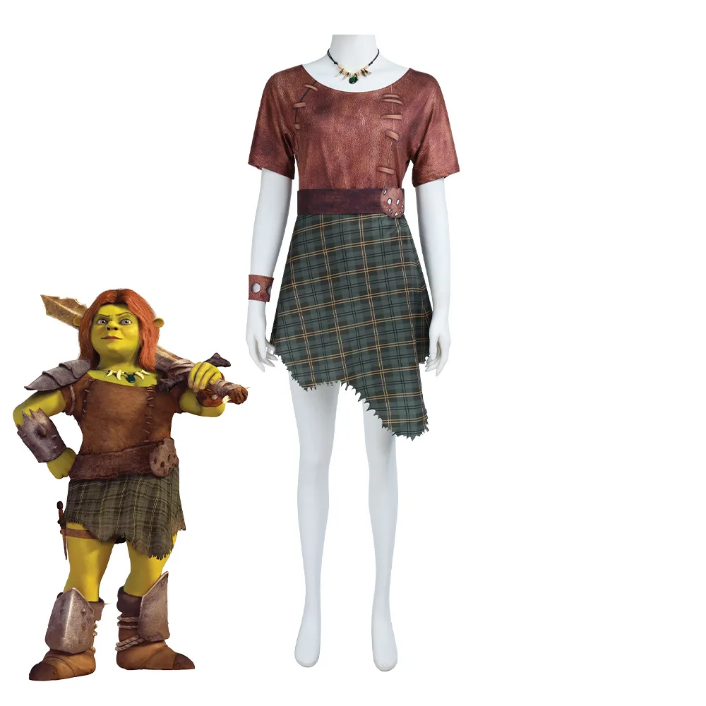 Shrek: Fiona Of Duloc | Ogre Cosplay Costume 28 DreamWorks Shrek Princess Fiona Ogre Cosplay Costume for Women (Unofficial)