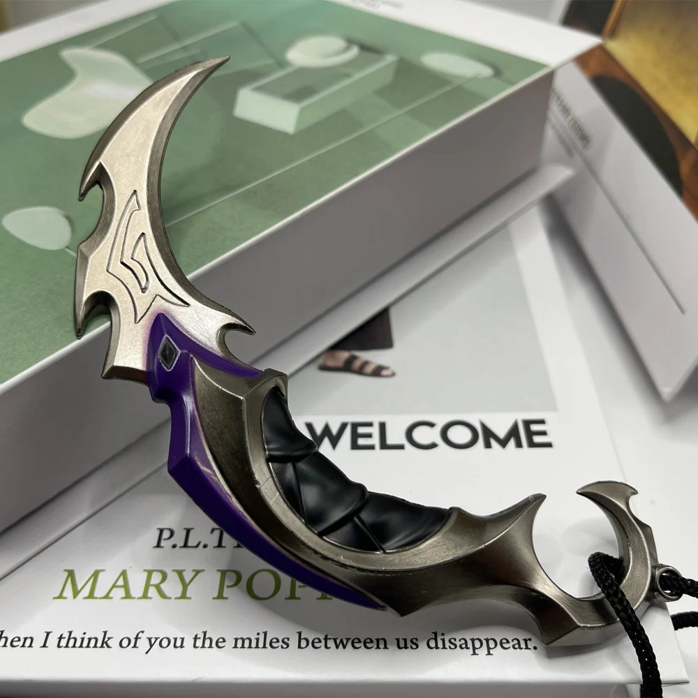 15 Cm (5,9 Pollici) 【Valorant】 Giocattoli Periferiche Di Gioco 【Reaver Ep 5 Karambit】 Modello Di Arma In Miniatura In Lega Di Zinco, Metallo, Giocatto