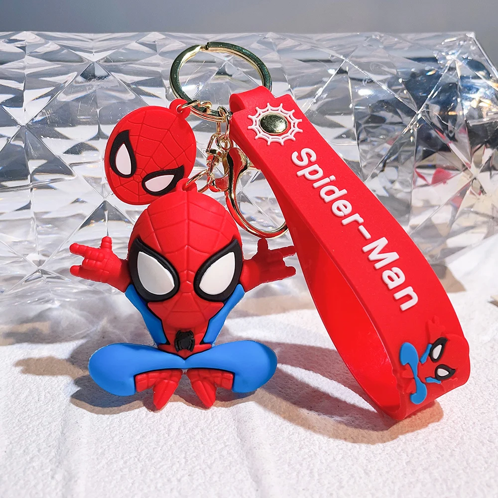 KeraLi Cartoon Spider-Man Iron Man Schlüsselanhänger, Autoanhänger, kleines  Geschenk