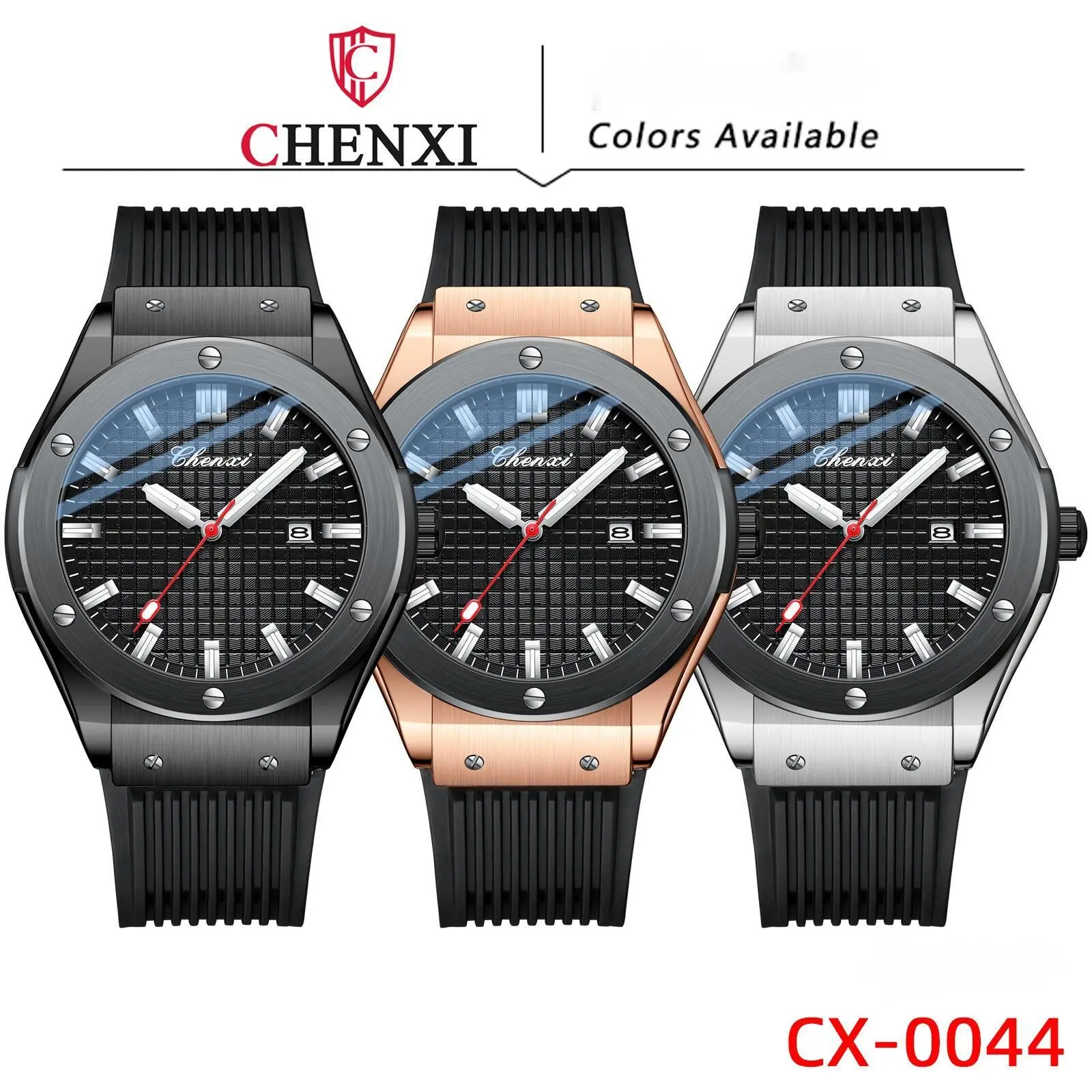 2023 New Hot Selling Watch Dawn Sweeping Second Movement Transparent Calendar Men's Watch Silicone Tape Fashion Quartz Watch Men's Watch_voghion.com
