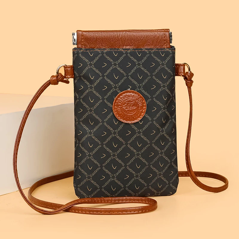 A mobile phone bag, vertical wallet, diagonal cross bag, women's phone bag, detachable shoulder strap and adjustable length wome