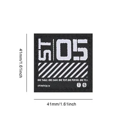 Versatile Tactical Nylon Morale Badge Patch for Outdoor and Hunting Adventures (Black Style E)