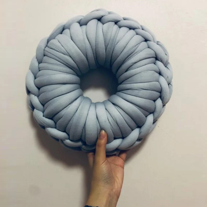 100g/ball Chenille Knitting Yarn Soft Ice Strip Line Cotton Yarn DIY Wool for Hand Knitting Scarf Thick Wool