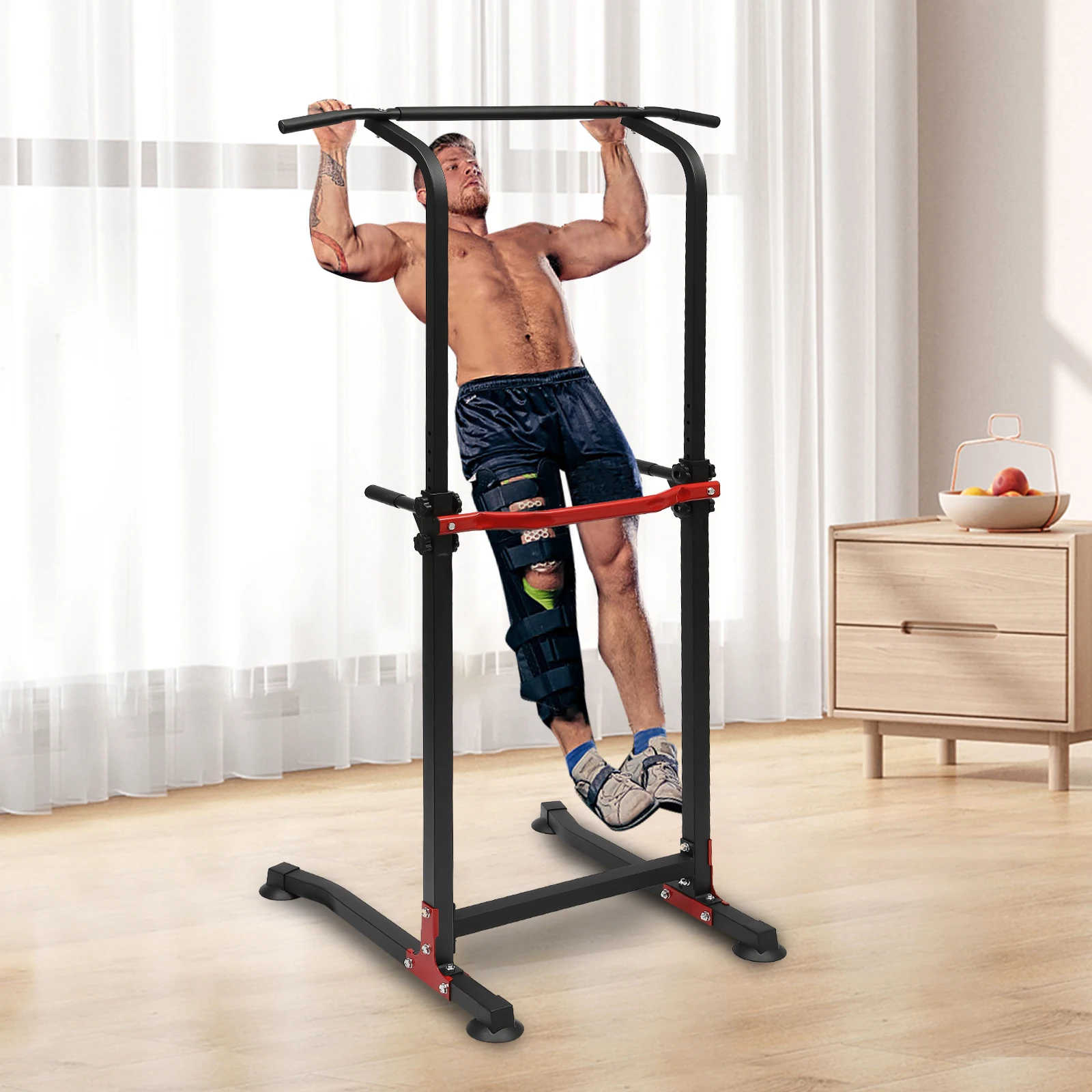 Strength Training Foldable Triangular Pull Up Bar Station