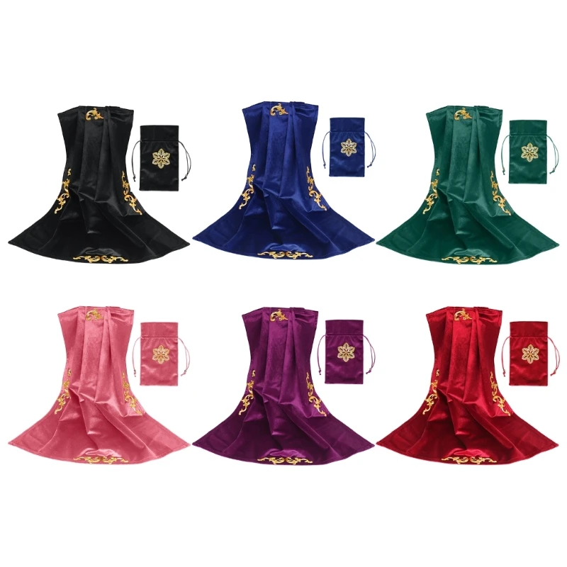

Square Tarot Card Tablecloth Washable Decorative Table Cover Cloth for Tarot Card Wedding Parties and More Dropship