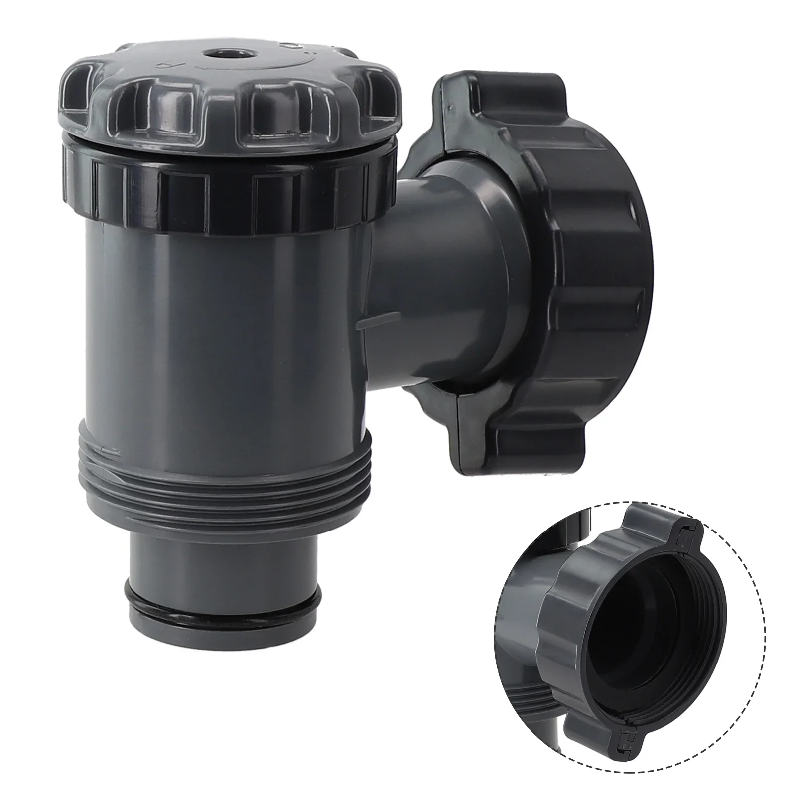 

Valve Plunger Valve Grey 2-1/2\\\" Threaded Connector Filter Pump For 1-1/2\\\" Diameter Hoses Hassle-Free Replacement