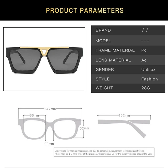 The Latest Selling Popular Fashion Men Sunglasses Square Metal Combination  Frame Top Quality Anti-UV400 Lens - AliExpress