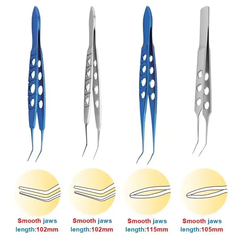 

Щипцы для имплантации линз из нержавеющей стали/титана, щипцы для линз Mcpherson, щипцы для глаз, пинцет для глаз, офтальмологические щипцы