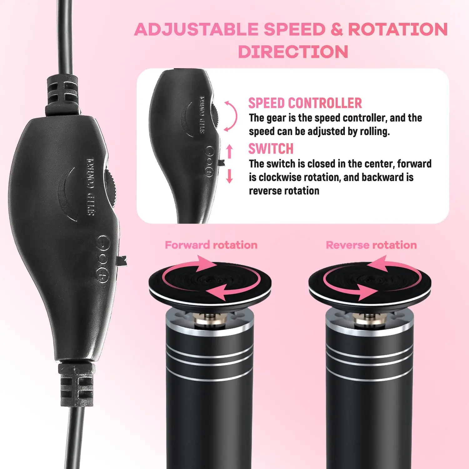 Electric Callus Remover With Speed Controller And 60 Sandpaper Discs_voghion.com