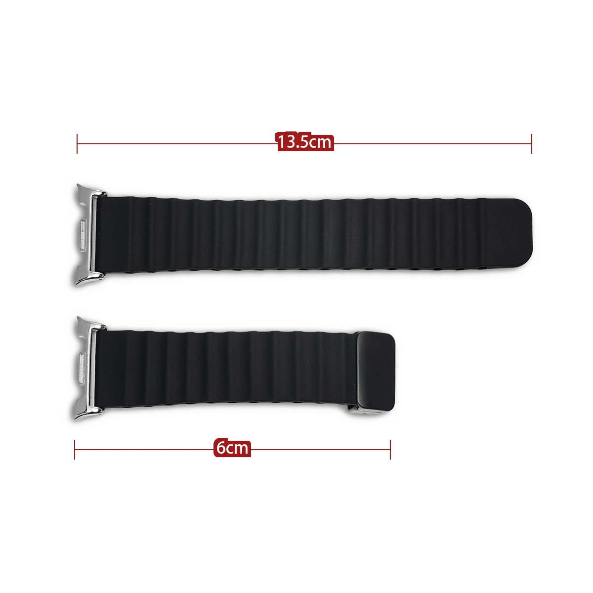 Magnetic Silicone Sport Watchband Strap