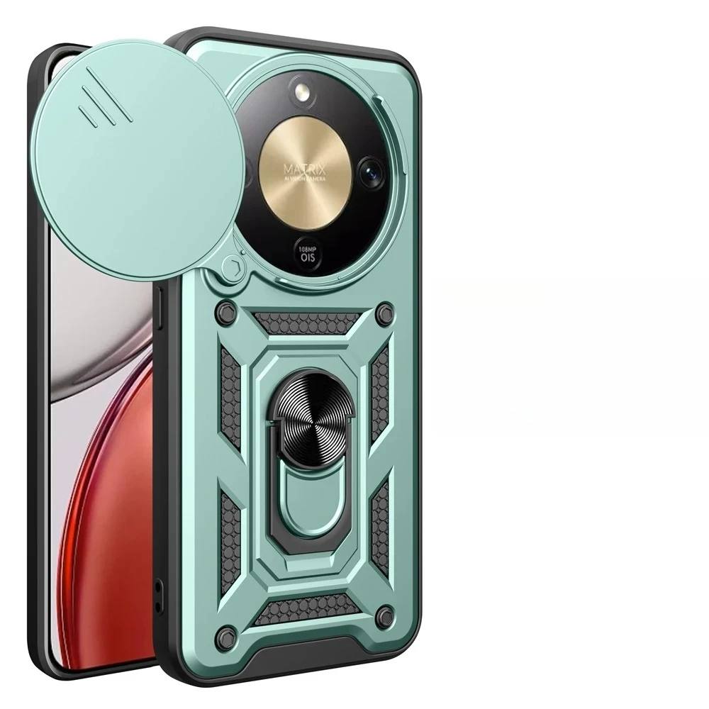 Durable Magnetic Phone Case with Ring Holder and Military Grade Protection