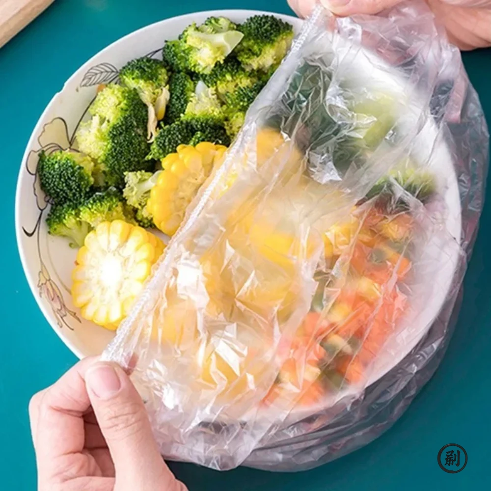 Reusable Stretch Lids 200-Piece Kit Reusable Stretch Lids Food Preservation Disposable Shower Caps Kitchen Storage Shower Prote