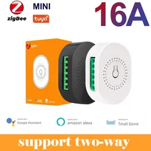 

Homebata 16A Mini Switch Relay Breaker Tuya Smart ZigBee 3.0 Neutral 2-way Timer Control Module Smart Life Alexa Google Home