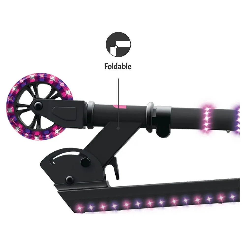 New Light-up Folding Kids Kick Scooter, Pink