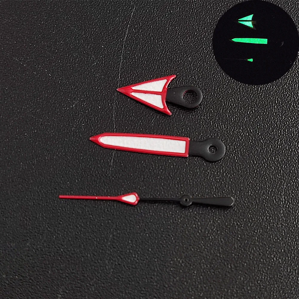 watch hands green super luminous hands fit N H35 NH36 movement Watch Movement High quality super green light pointer watch accessories