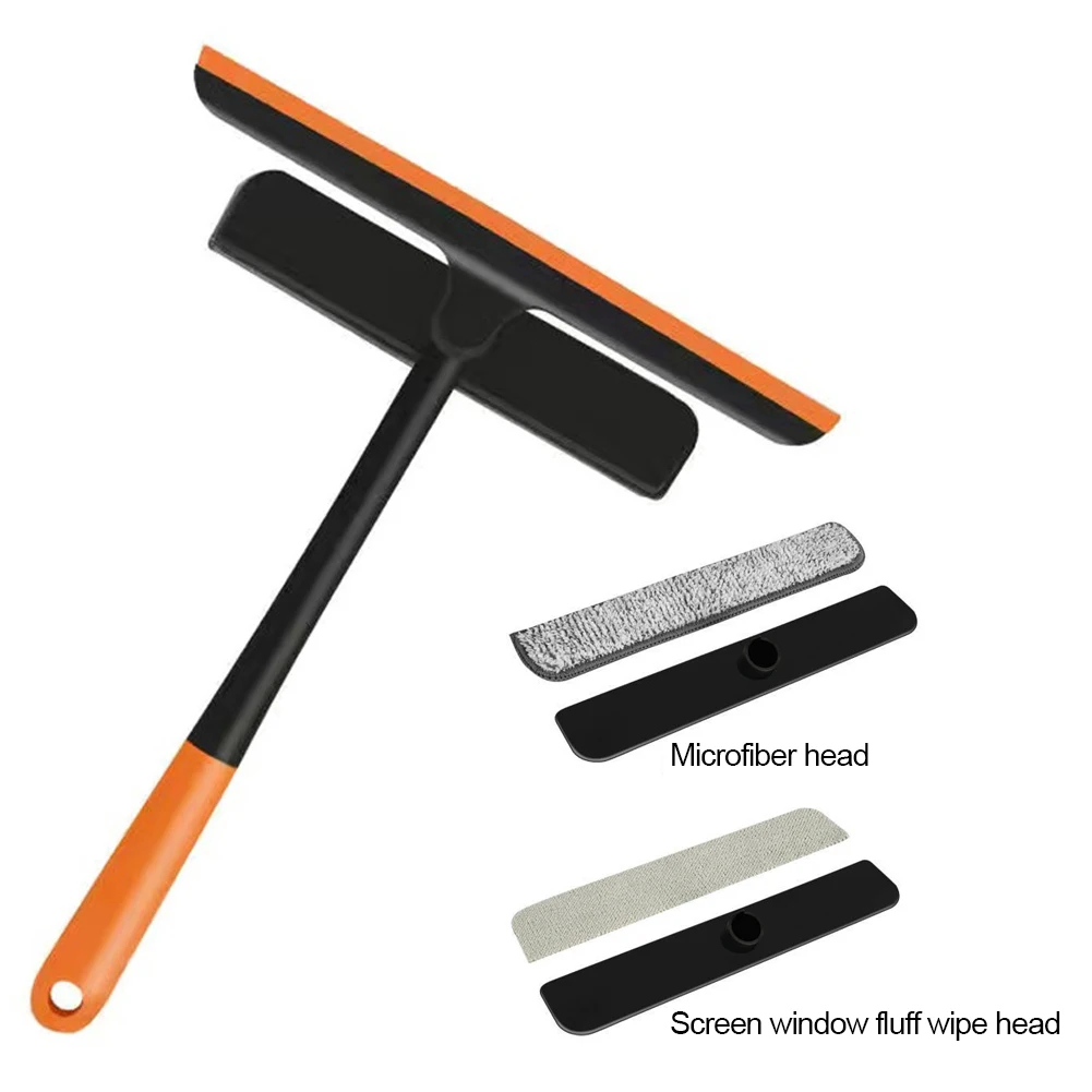 

3 In 1 Window Cleaning Brush Glass Wiper for Bathroom Mirror Adjustable Handle Window Cleaner Squeegee Wiper Home Cleaning Tools