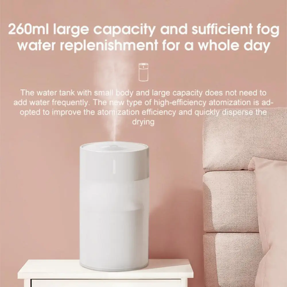 Intelligent Aromatherapy Humidifier Mini Ultrasonic Portable Car Humidifier Large Capacity With Led Lamp