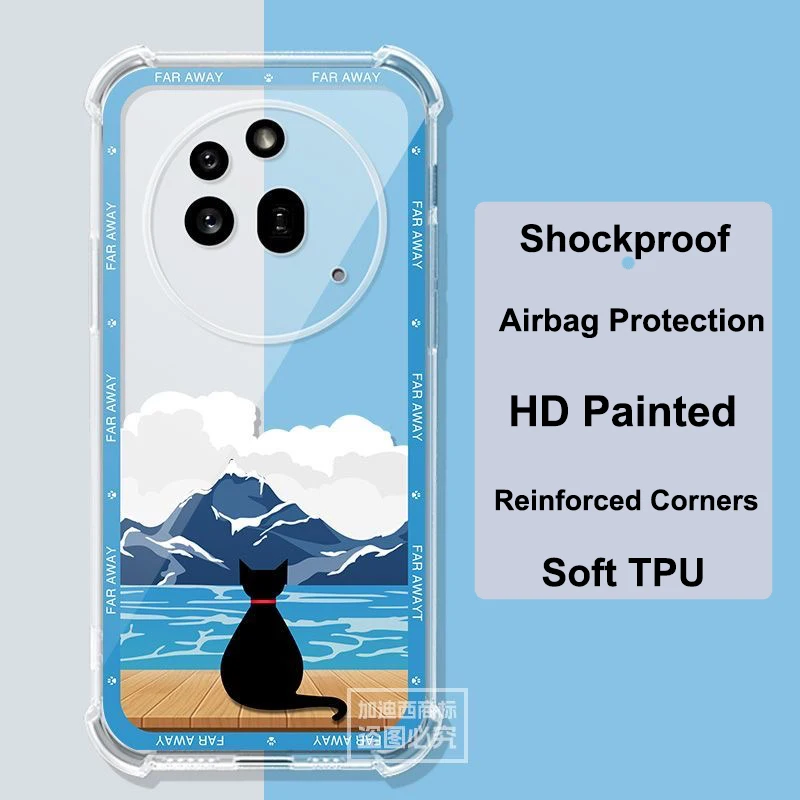 Enhanced Transparent Shockproof Anti-Fall Phone Case - Slim and Soft TPU Cover