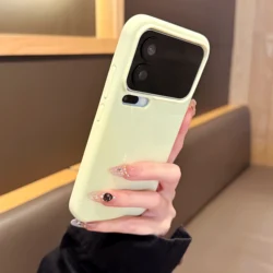 Custodia per telefono in silicone liquido opaco shockproof – Design semplice e luminoso
