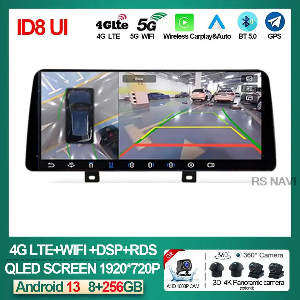 

12,3 "Android 13 для BMW F30 F31 F32 F33 F36 LHD ID8 360 камера NBT автомобильное радио GPS Carplay мультимедийный видеоплеер навигатор BT