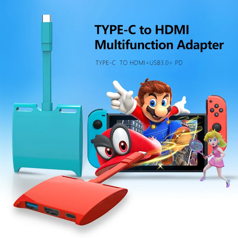 Station d'accueil Portable Hagibis Switch pour Nintendo Switch, Station d' accueil USB C vers 4K, compatible HDMI, Hub USB 3.0 pour Macbook Pro -  AliExpress