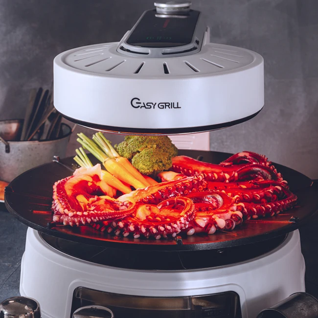 

Household Turkey Kebab Japan Japanese Teppanyaki Double Grill Pan Commercial