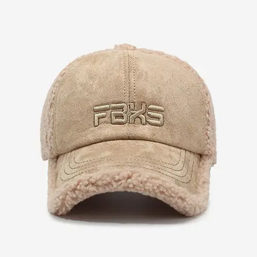 Winter Women's Hats Lamb Wool Warm Baseball Cap Fashion Personality Embroidery Hip Hop Party Caps For Men And Women Snapback Cap - Image 3