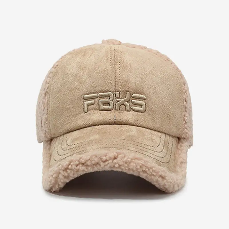 Winter Women's Hats Lamb Wool Warm Baseball Cap Fashion Personality Embroidery Hip Hop Party Caps For Men And Women Snapback Cap - Image 3