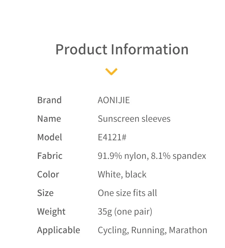 AONIJIE E4121 One Pairs Sunscreen Ice Cover, Sun Cover Covering Thumb Hole, Used for Marathon, Running, Fishing 6