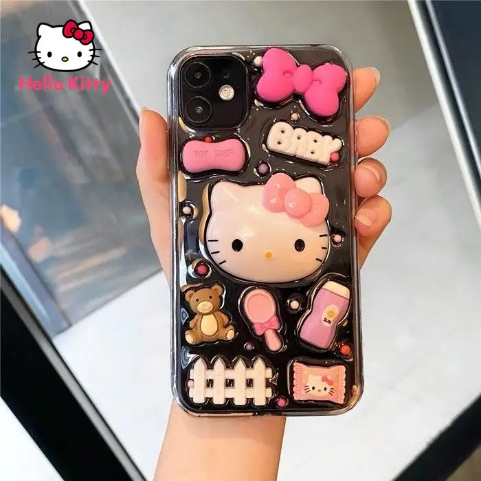 

Hello Kitty cartoon case cute for iPhone 12 12Pro 12Promax 11 Pro 11Promax Mini X XS MAX XR 7 8 Plus Phone Case Cover