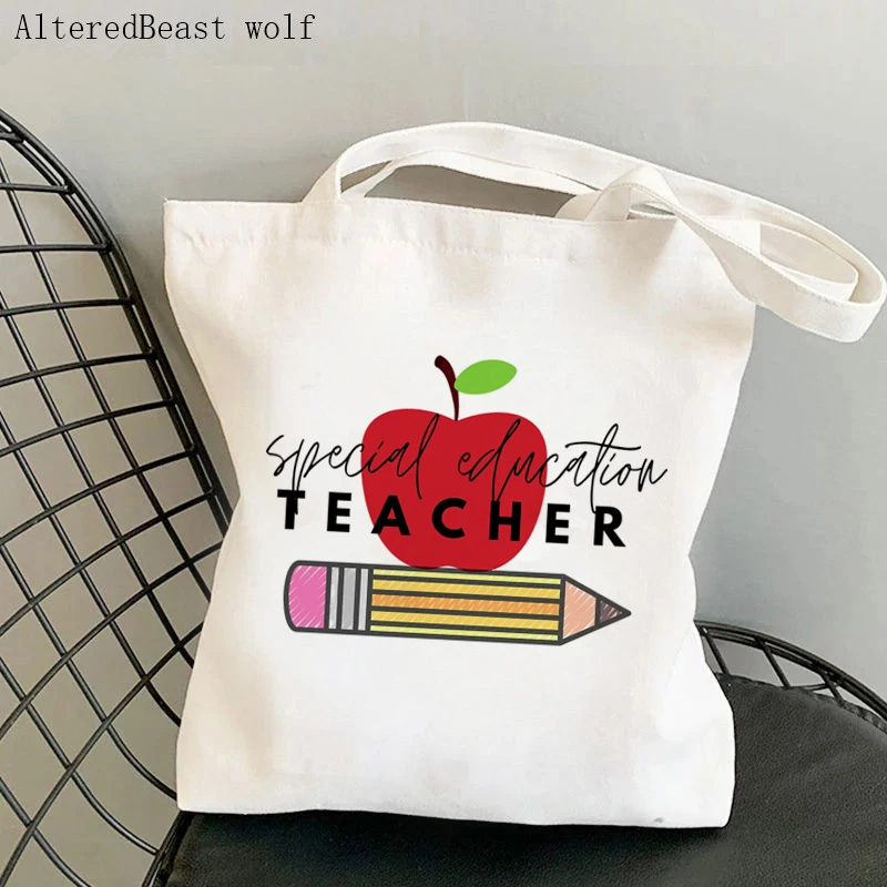 Teacher supplies Shopper bag Students On Point Cacti Bag Harajuku Canvas Shopper Bag girl handbag Shoulder Lady gift Bag