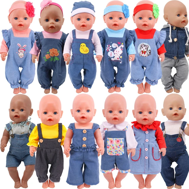 43cm Doll Clothes for 18 Inch Reborn Baby New Born Doll Clothes 2Pcs/Set  Shirts+Pants Unicorn Duck Whale Dogs Clothes Toy Gift - AliExpress